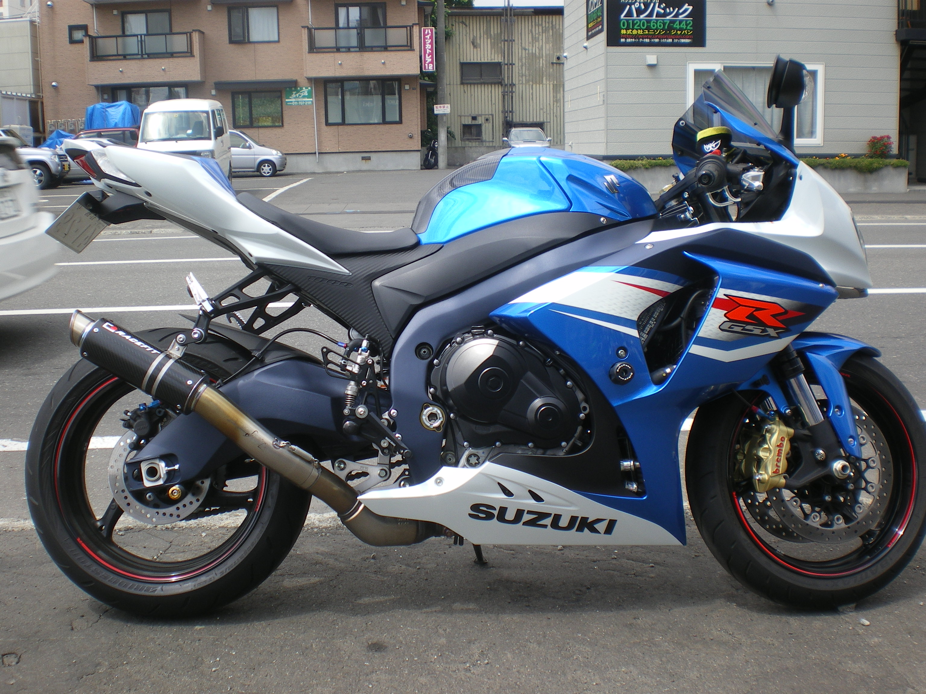 GSXR1000 K9用スリップオンマフラー　レースフィット　RACEFIT製